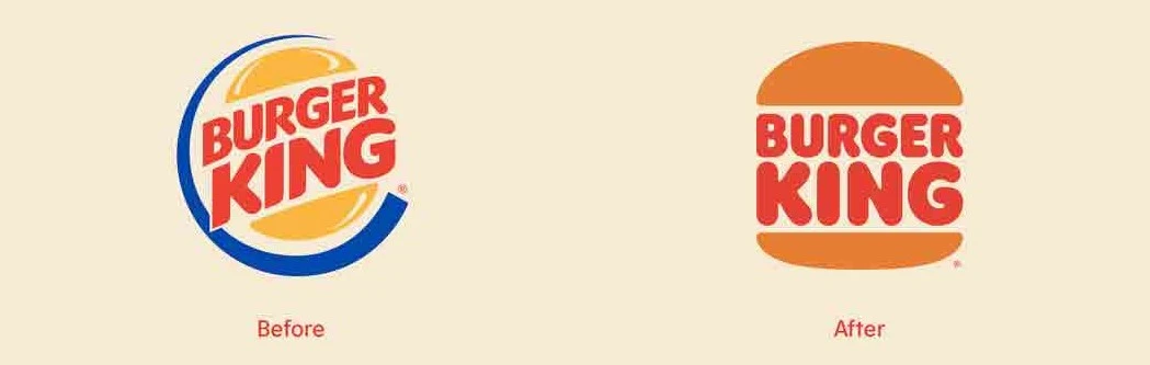 Burger King is brand that recently changed its business logo.