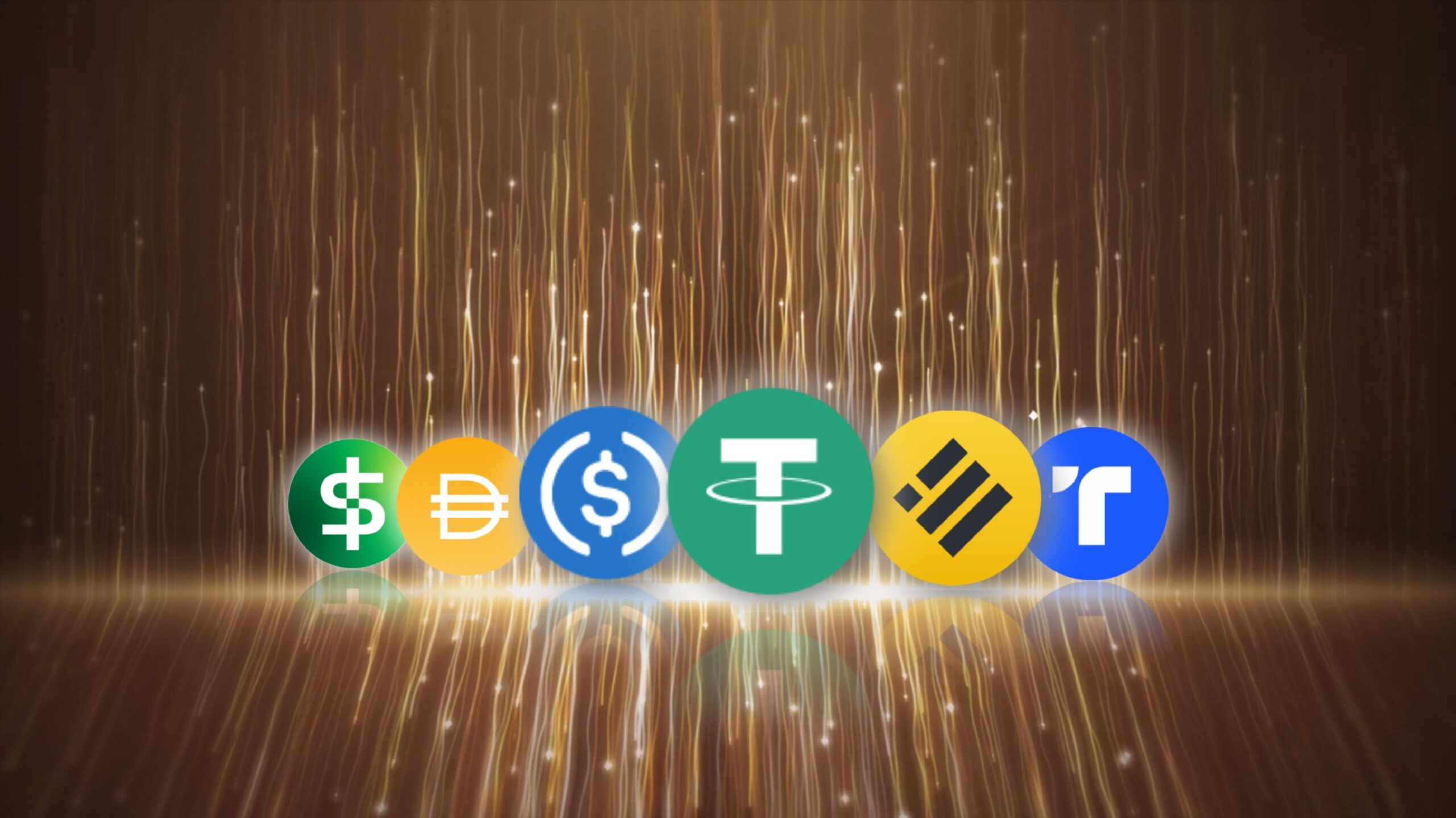 some stable coins in a row