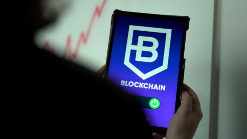 A user entering a blockchain space