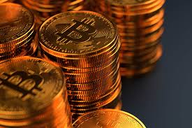 a stack of bitcoin